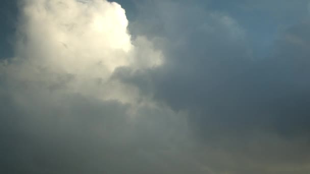 Czas Lapse Wideo Chmury Deszczu Szybko Poruszające Się Niebie Cumulus — Wideo stockowe