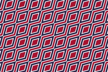 Tayland bayrağının renklerinde geometrik desen. Tayland 'ın renkleri.