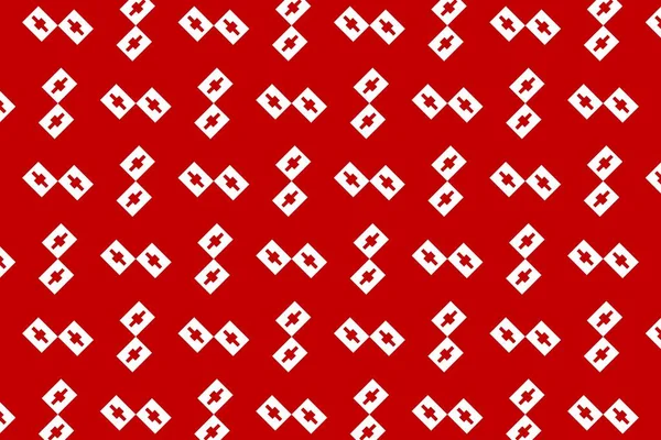 Γεωμετρικό Σχέδιο Στα Χρώματα Της Εθνικής Σημαίας Της Τόνγκα Χρώματα — Φωτογραφία Αρχείου