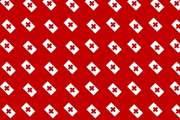 Geometrikus Minta Tonga Nemzeti Zászlójának Színeiben Tonga Színei — Stock Fotó