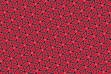 Trinidad ve Tobago bayrağının renklerinde geometrik desen. Trinidad ve Tobago 'nun renkleri.