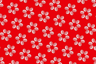 Tunus bayrağının renklerinde geometrik desen. Tunus 'un renkleri.