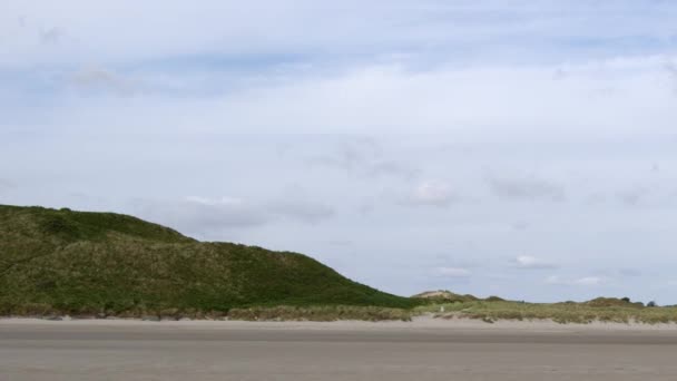 Colline Una Spiaggia Sabbiosa Irlanda Estate — Video Stock
