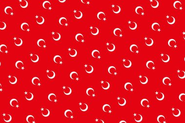 Türkiye bayrağının renklerinde geometrik desen. Türkiye 'nin renkleri.