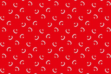 Türkiye bayrağının renklerinde geometrik desen. Türkiye 'nin renkleri.