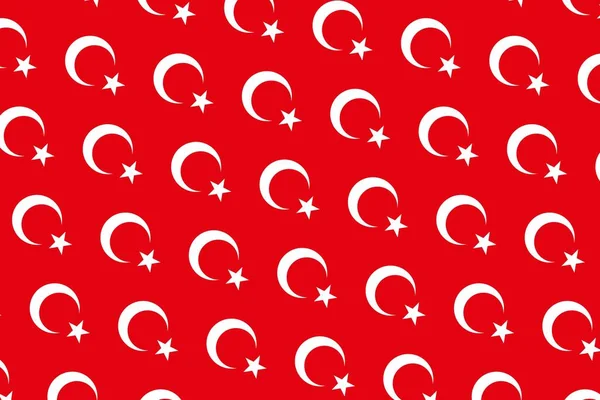 土耳其国旗颜色的几何图形 土耳其的色彩 — 图库照片