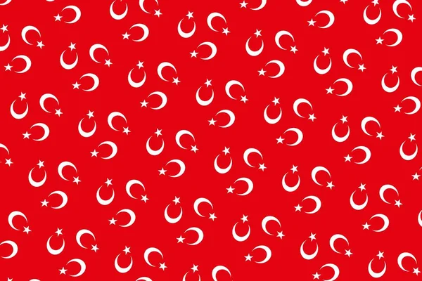 Türkiye bayrağının renklerinde geometrik desen. Türkiye 'nin renkleri.