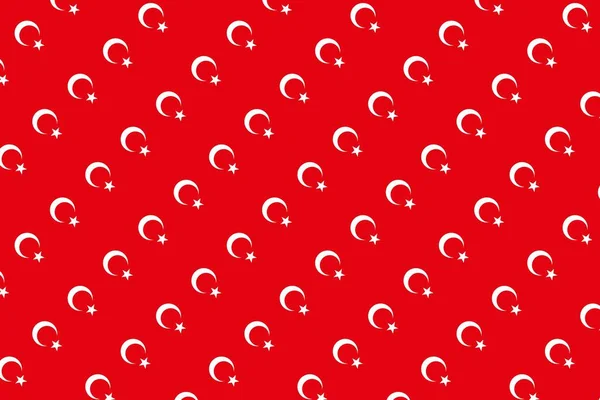 Geometrische Patroon Kleuren Van Nationale Vlag Van Turkije Kleuren Van — Stockfoto