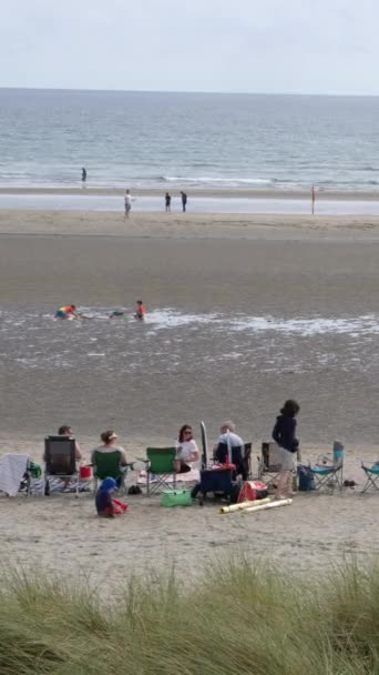 Comitatul Cork Irlanda August 2022 Plaja Inchydoney Oferă Retragere Liniștită — Videoclip de stoc