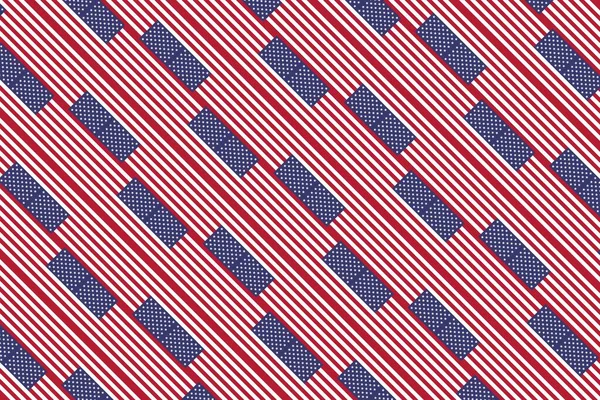 Geometrikus Minta Színek Nemzeti Zászló Usa Usa Színei — Stock Fotó