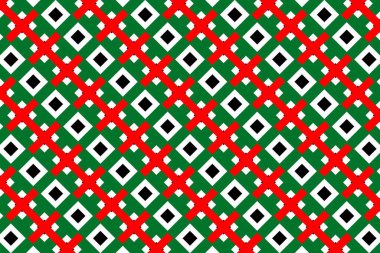 Birleşik Arap Emirlikleri bayrağının renklerinde geometrik desen. Birleşik Arap Emirliklerinin renkleri.