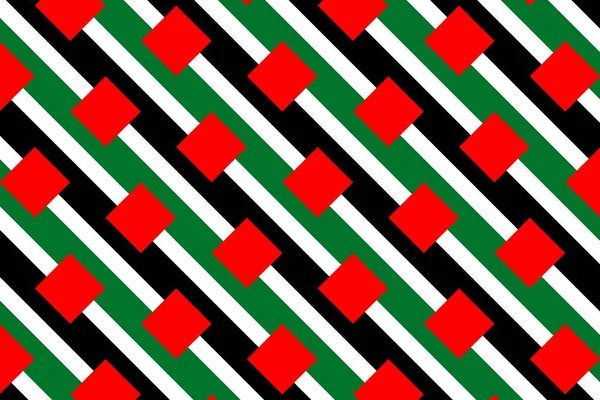 Γεωμετρικό Σχέδιο Στα Χρώματα Της Εθνικής Σημαίας Των Ηνωμένων Αραβικών — Φωτογραφία Αρχείου