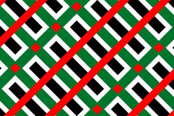 Geometrisches Muster Den Farben Der Nationalflagge Der Vereinigten Arabischen Emirate — Stockfoto