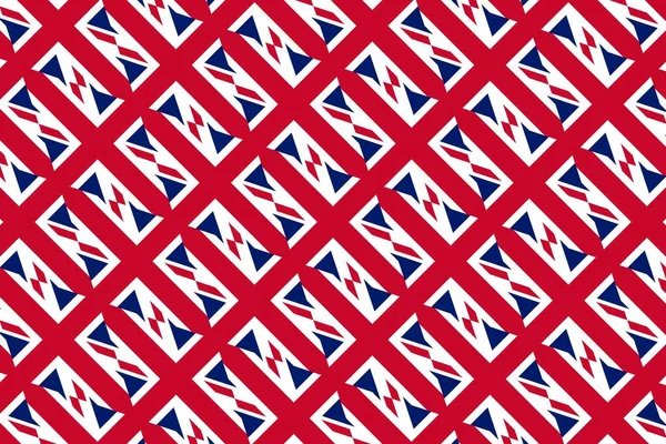 Geometrische Patroon Kleuren Van Nationale Vlag Van Verenigd Koninkrijk Kleuren — Stockfoto