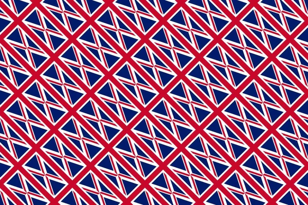 Geometriskt Mönster Färgerna Den Nationella Flaggan Storbritannien Färgerna Storbritannien — Stockfoto