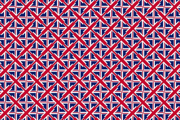 Modèle Géométrique Aux Couleurs Drapeau National Royaume Uni Les Couleurs — Photo