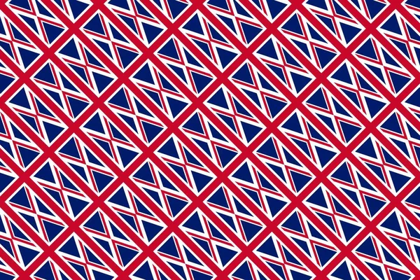 Padrão Geométrico Nas Cores Bandeira Nacional Reino Unido Cores Reino — Fotografia de Stock