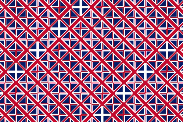 Геометрический Узор Цветах Национального Флага Великобритании Цвета Великобритании — стоковое фото