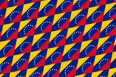 Venezuela bayrağının renklerinde jeometrik desen. Venezuela 'nın renkleri.