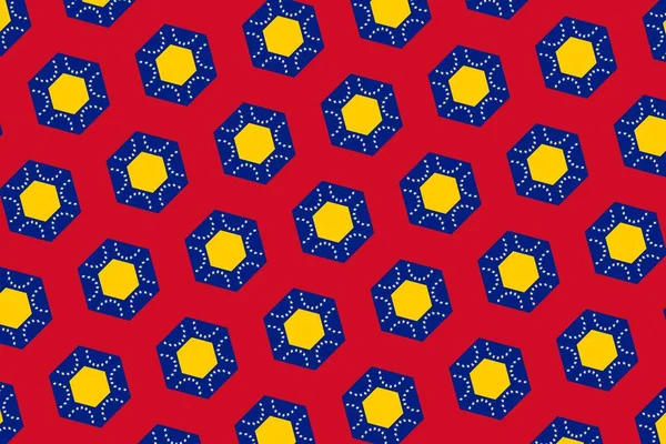 Geometrisches Muster Den Farben Der Venezolanischen Nationalflagge Die Farben Venezuelas — Stockfoto