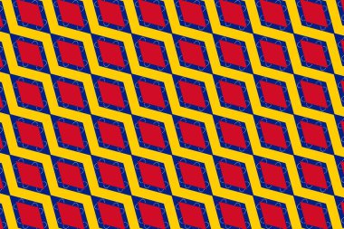 Venezuela bayrağının renklerinde jeometrik desen. Venezuela 'nın renkleri.