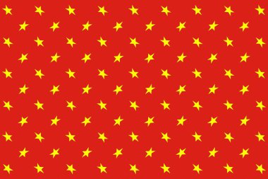 Vietnam bayrağının renklerinde geometrik desen. Vietnam 'ın renkleri.