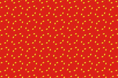 Vietnam bayrağının renklerinde geometrik desen. Vietnam 'ın renkleri.