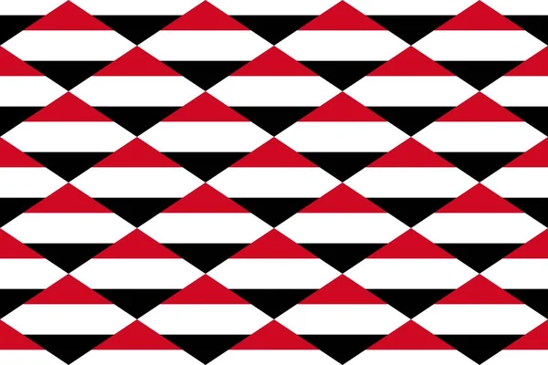 Геометричний Візерунок Кольорах Національного Прапора Ємену Колір Ємену — стокове фото