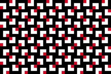 Yemen bayrağının renklerinde geometrik desen. Yemen 'in renkleri.