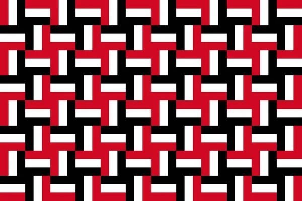 Yemen Bayrağının Renklerinde Geometrik Desen Yemen Renkleri — Stok fotoğraf