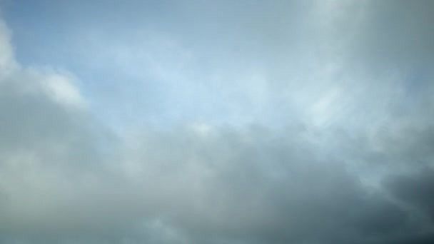 Быстрое Изменение Облаков Небу Качестве Временного Фона Ускоренное Видео — стоковое видео
