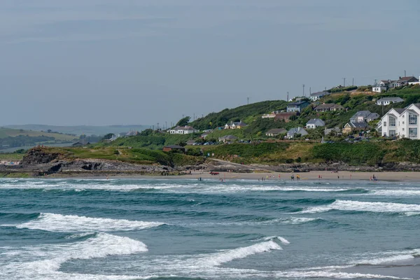 Los Irlandeses Relajan Orilla Del Mar Cerca Clonakilty Día Verano —  Fotos de Stock