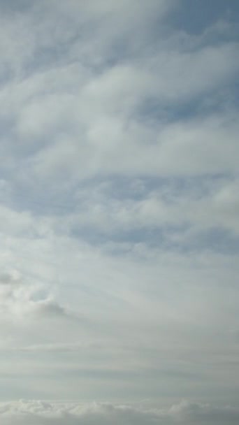 Быстрое Движение Облаков Небе Качестве Видео Фона Замедленная Съемка Ускоренная — стоковое видео