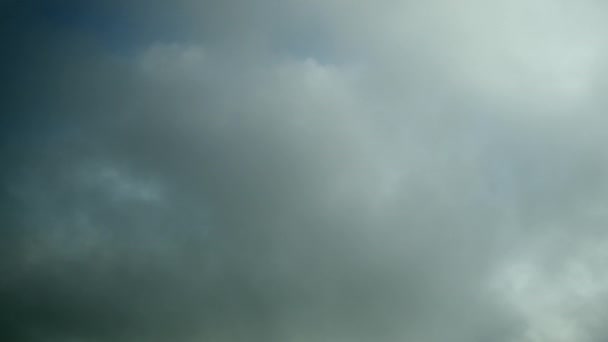Cinza Céu Nublado Coberto Com Nuvens Vídeo Acelerado Timelapse — Vídeo de Stock