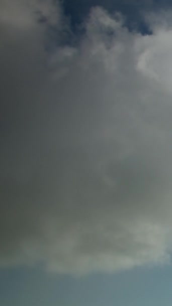 Тяжелые Кучевые Облака Небе Ускоренное Видео Временной Промежуток Небо Фон — стоковое видео
