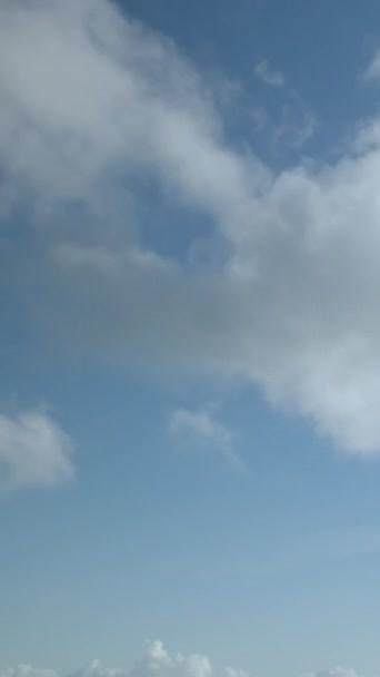 Временной Промежуток Облаков Небе Вертикальное Видео — стоковое видео