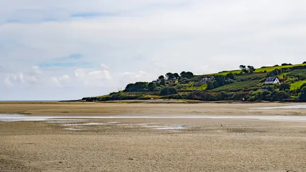 Irlandzka Plaża Letni Dzień Krajobraz Nadmorski Irlandii — Zdjęcie stockowe