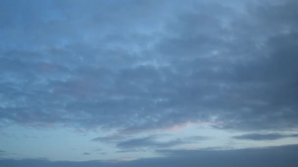 多云的天空 以时间为背景 — 图库视频影像