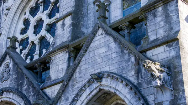 Fragment Der Fassade Der Kathedrale Saint Fin Barre Detail Der — Stockfoto