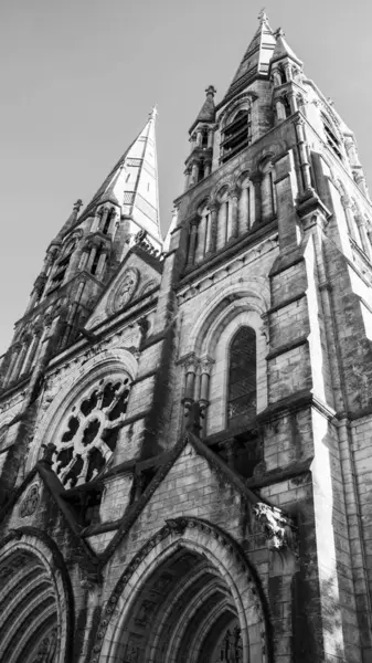 Spits Van Een Anglicaanse Kerk Cork Neo Gotische Christelijke Religieuze — Stockfoto