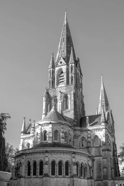 Cork Rlanda Daki Bir Anglikan Kilisesinin Uzun Gotik Kulesi Neo — Stok fotoğraf