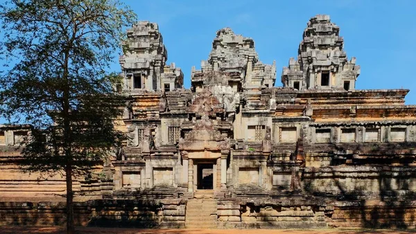 Захват Кео Древнего Камбоджийского Индуистского Храма Посвященного Божеству Шиве — стоковое фото