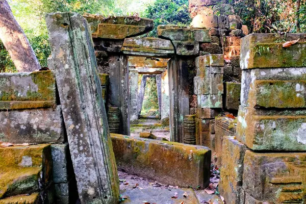 Ruinas Antiguo Edificio Camboya Ruinas Medievales Piedra —  Fotos de Stock