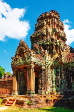 Zaman yolculuğu: Ortaçağ Khmer tapınağı kompleksi Preah Khan 'ın kalıntıları, Kamboçya' daki antik mimari ve anıtlara bir bakış..