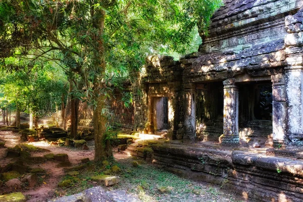 Starověké Budovy Khmérské Civilizace Džunglích Kambodže — Stock fotografie