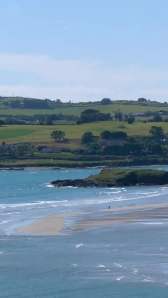 Den Natursköna Stranden Inchydoney Grevskapet Cork Irland Upplevelse För Besökarna — Stockvideo
