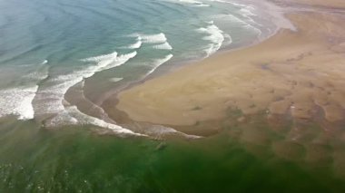 Kum Sahil Hattı 'nda Düşük Gelgit' in Hava Görüntüsü.
