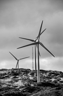 Rüzgar türbinleri daha sürdürülebilir bir geleceğe katkıda bulunan temiz bir enerji kaynağıdır..