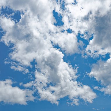 Canlı bir mavi gökyüzü pofuduk beyaz bulutlarla süslenir ve resim gibi bir manzara yaratır. Baharın tazeliğini ve dinginliği çağrıştırıyor..