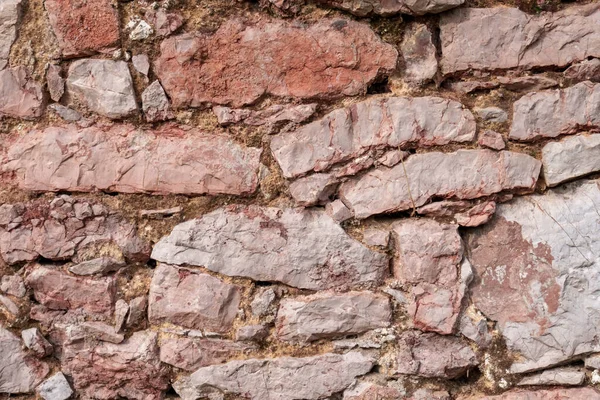 Каменный Коричневый Фон Стены Абстрактный Взгляд Погодная Текстура — стоковое фото